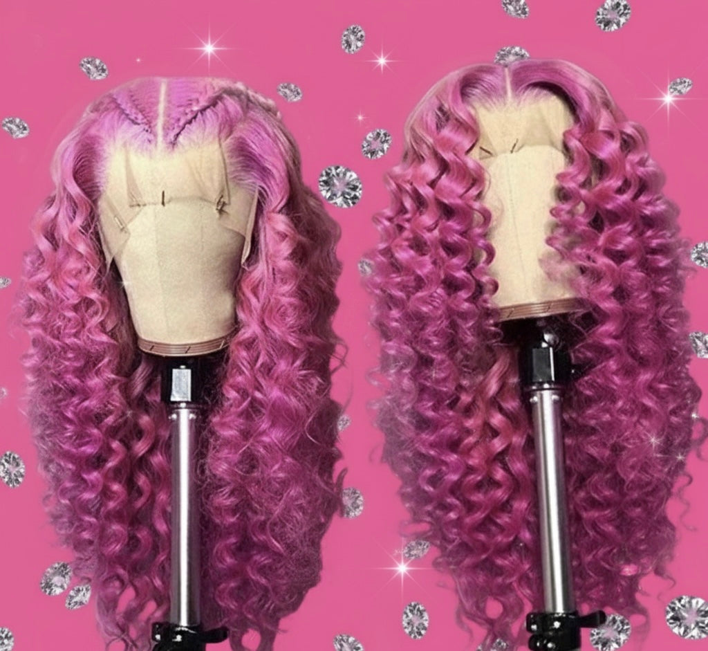 Brazilian Water Curly Glueless Wear and Go Loose Deep Wave
HD Human Hair Lace Wig - Full 13x4 Coverage & Pre-Plucked Natural Hairline - only 36 inch length available ***