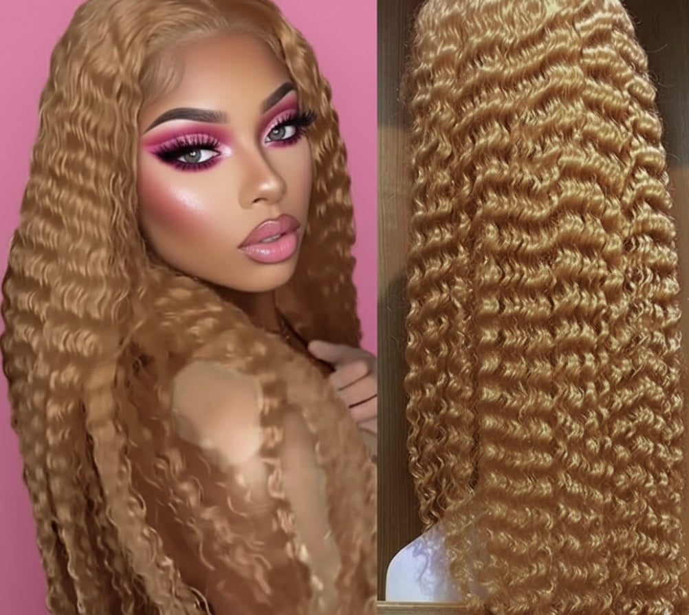 Brazilian Water Curly Glueless Wear and Go Loose Deep Wave
HD Human Hair Lace Wig - Full 13x4 Coverage & Pre-Plucked Natural Hairline - only 36 inch length available ***