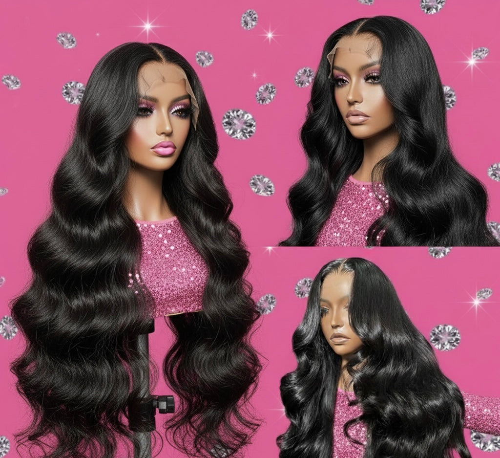 Brazilian Water Curly Glueless Wear and Go Loose Deep Wave
HD Human Hair Lace Wig - Full 13x4 Coverage & Pre-Plucked Natural Hairline - only 36 inch length available ***