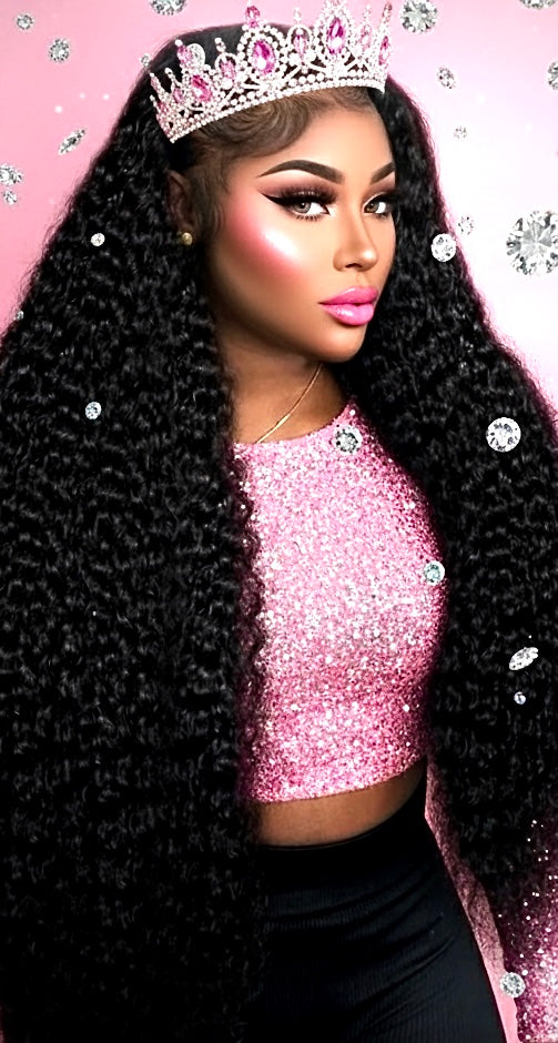 Brazilian Water Curly Glueless Wear and Go Loose Deep Wave
HD Human Hair Lace Wig - Full 13x4 Coverage & Pre-Plucked Natural Hairline - only 36 inch length available ***