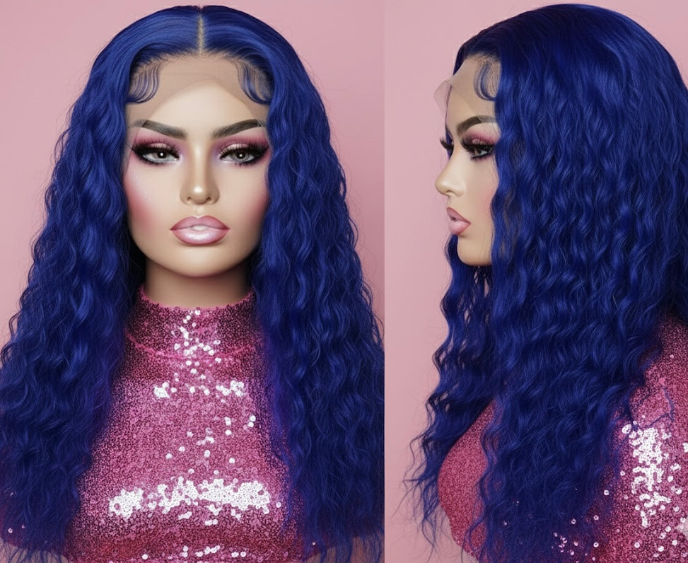 Brazilian Water Curly Glueless Wear and Go Loose Deep Wave
HD Human Hair Lace Wig - Full 13x4 Coverage & Pre-Plucked Natural Hairline - only 36 inch length available ***